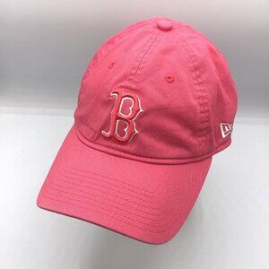 Boston Red Sox Womens New Era 9Forty Strapback Pink Hat MLB Adjustable Cap
